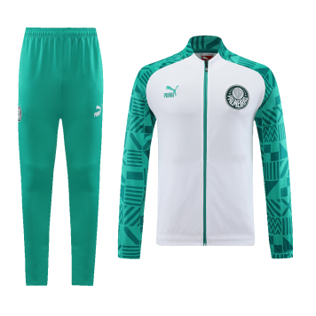 SE Palmeiras Soccer Jacket + Pants Replica White&Green 2023/24 Men's