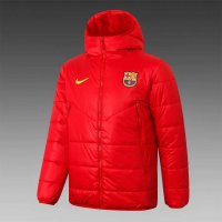 2020/21 Barcelona Red Mens Soccer Winter Jacket
