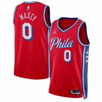 Philadelphia 76ers Swingman Jersey - Statement Edition Brand Red 2022/23 Mens (Tyrese Maxey #0)