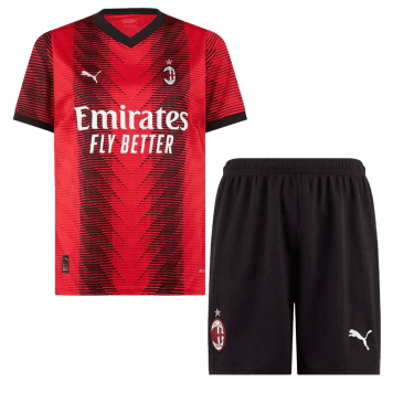 AC Milan Soccer Jersey + Short Replica Home 2023/24 Mens