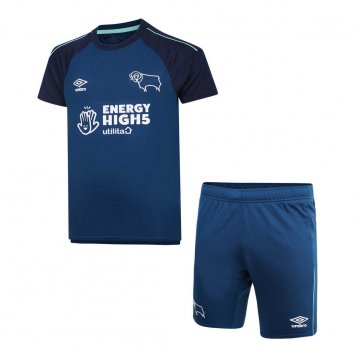 2020/21 Derby County Away Kids Soccer Kit(Jersey+Shorts)