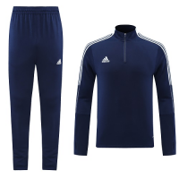 Customize Zipper Soccer Sweatshirt + Pants Replica Navy 2021/22