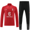 AC Milan Soccer Sweatshirt + Pants Replica Red Zipper 2023/24 Mens