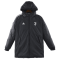 Juventus Cotton Winter Soccer Jacket Black&White 2023/24 Mens