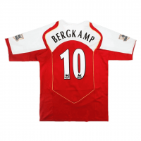 Arsenal Soccer Jersey Replica Home 2004/2005 Mens (Retro Bergkamp #10)
