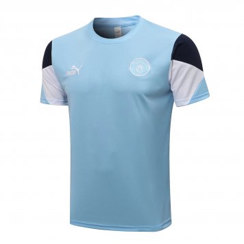 Manchester City Soccer Training Jersey Light Blue Mens 2021/22