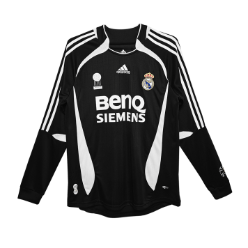 Real Madrid Soccer Jersey Replica Retro Away 2006/2007 Mens (Long Sleeve)
