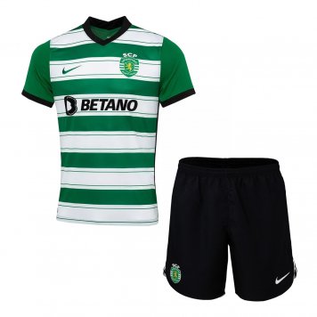 Sporting Portugal Soccer Jersey + Short Replica Home Youth 2022/23