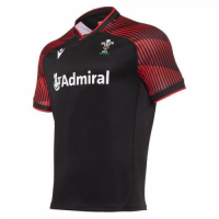 2020/21 Wales Rugby 7ers Away Black Soccer Jersey Replica Mens