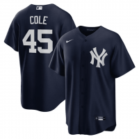 New York Yankees Alternate Replica Player Jersey Navy 2022 Mens (Gerrit Cole #45)