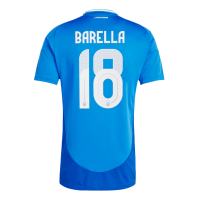 Italy Soccer Jersey Replica Home Euro 2024 Mens (BARELLA #18)