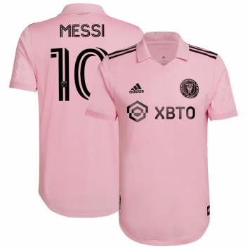 Inter Miami Soccer Jersey Replica Home The Heart Beat Kit Player Version 2022 Mens (Messi #10)