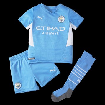 Manchester City Soccer Jersey+Short+Socks Replica Home Youth 2021/22