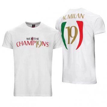 AC Milan 19 Serie A Champions White Soccer Jersey Replica Mens 2021/22