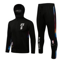 Brookly Nets Soccer Training Suit Jacket + Pants Hoodie Black Men's 2020/21
