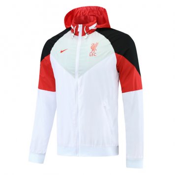 2021/22 Liverpool White All Weather Windrunner Jacket Mens