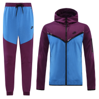Customize Hoodie Soccer Jacket + Pants Replica Purple&Blue 2022