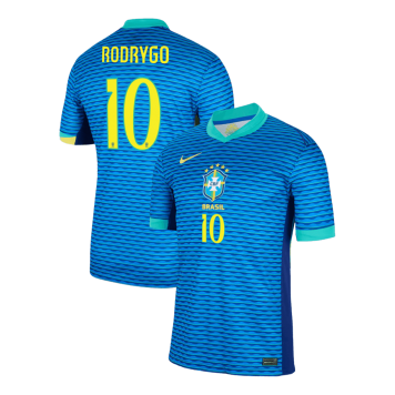 Brazil Soccer Jersey Replica Away Copa America 2024 Mens (RODRYGO #10)