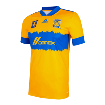 2020/21 Tigres UANL World Club Cup Home Yellow Soccer Jersey Replica Mens