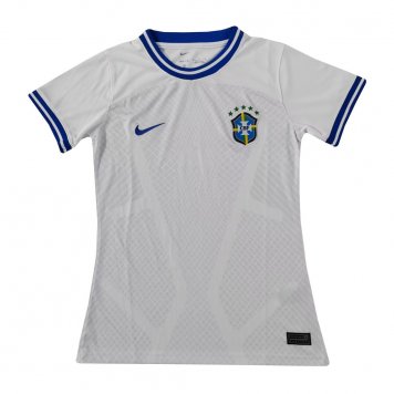 Brazil Soccer Jersey Replica White 2022 Womens (Special Edition)