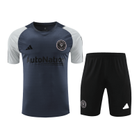 Inter Miami CF Soccer Jersey + Short Replica Grey 2023/24 Mens
