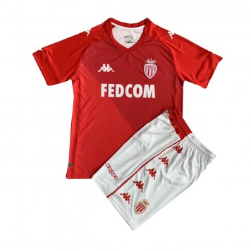 2021/22 AS Monaco Soccer Jersey Home Replica + Short Kids [20210614130]