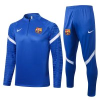 Barcelona Soccer Training Suit Replica Sharp Blue Mens 2021-22