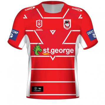 2021 Saint George Classic Dragons Away Rugby Soccer Jersey Replica Mens