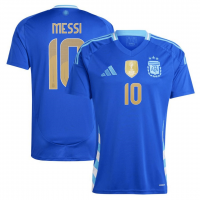 Argentina Soccer Jersey Replica Away Copa America 2024 Mens (Messi #10)