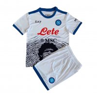 Napoli Soccer Jersey + Short Set Replica White Limited Edition Youth 2021/22