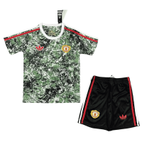 Manchester United Soccer Jersey + Short Replica Stone Roses 2023/24 Youth
