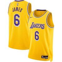 Los Angeles Lakers Swingman Jersey - Icon Edition Gold 2022/23 Mens (LeBron James #6)