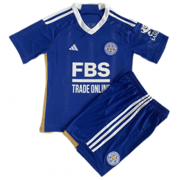 Leicester City Soccer Jersey + Short Replica Home 2023/24 Youth