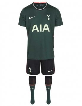 2020/21 Tottenham Hotspur Away Kids Soccer Kit(Jersey+Shorts+Socks)