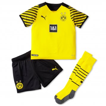 Borussia Dortmund Soccer Jersey+Short+Socks Replica Home Youth 2021/22
