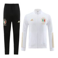 Italy Soccer Jacket + Pants Replica White 2023/24 Mens