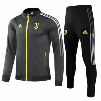 2021/22 Juventus Grey Soccer Training Suit(Jacket + Pants) Mens
