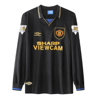 Manchester United Soccer Jersey Replica Away 1993/95 Mens (Retro Long Sleeve)