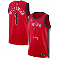New Orleans Pelicans Swingman Jersey- Statement Edition Red 2023/24 Mens (Zion Williamson #1)