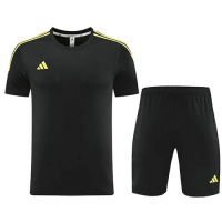 Customize Team Soccer Training Jersey Replica Black&Yellow 2023/24 Mens