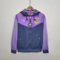Corinthians All Weather Windrunner Soccer Jacket Hoodie Purple Mens 2022/23