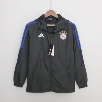 Bayern Munich Soccer Windrunner Jacket Black Mens 2022/23