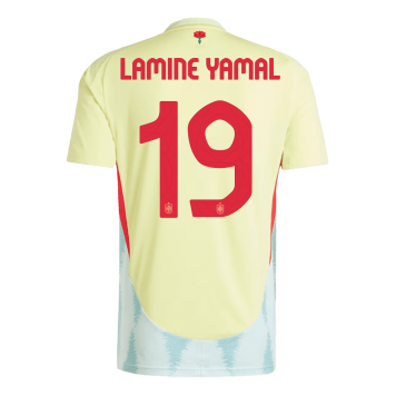 Spain Soccer Jersey Replica Away Euro 2024 Mens (LAMINE YAMAL #19)