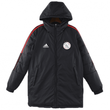 Ajax Cotton Winter Soccer Jacket Black 2023/24 Mens