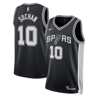 San Antonio Spurs Swingman Jersey - Icon Edition Black 2022/23 Mens (Jeremy Sochan #10)