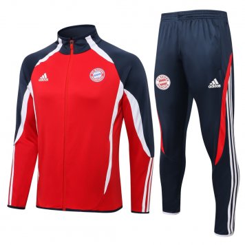 Bayern Munich Soccer Training Suit Jacket + Pants Teamgeist Red Mens 2021/22