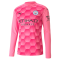 2020/21 Manchester City Third Goalkeeper Pink LS Mens Soccer Jersey Replica