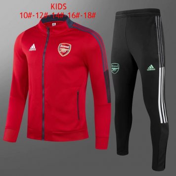 2021/22 Arsenal Red Soccer Training Suit (Jacket + Pants) Kids [20210614164]