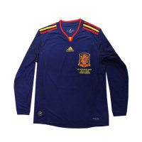 Spain Soccer Jersey Replica Away Long Sleeve 2010 Mens (Retro)