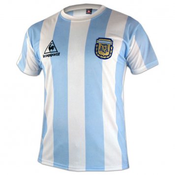 1986 Argentina Retro Home Mens Soccer Jersey Replica